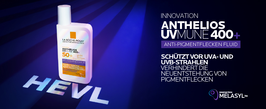 La Roche Posay Anthelios UVmune 400 Fluid: Blockiert 10 Jahre Hautalterung nach einem Jahr.